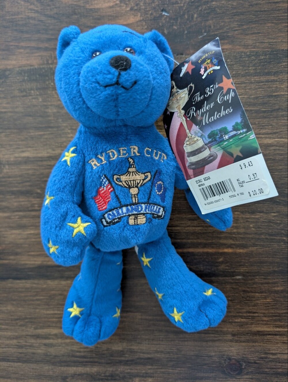 Limited Edition 35th Ryder Cup Blue Star Beanie Baby